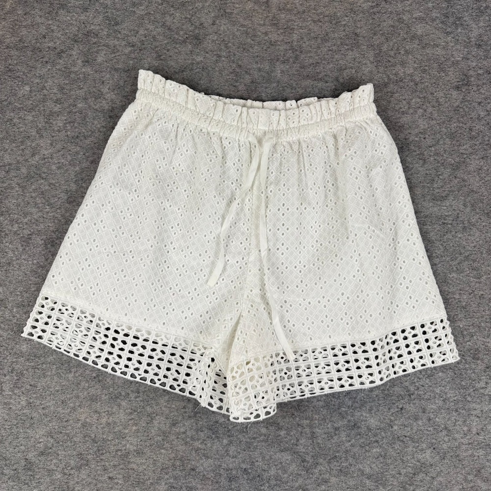 Rails Ember Shorts 4" Cotton White Eyelet Mix Womens Small S